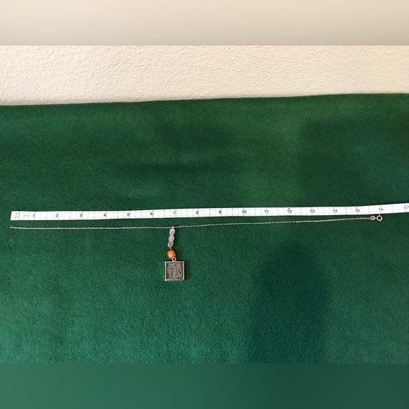 Icon-type pendant set in silver - Picture 6 of 8